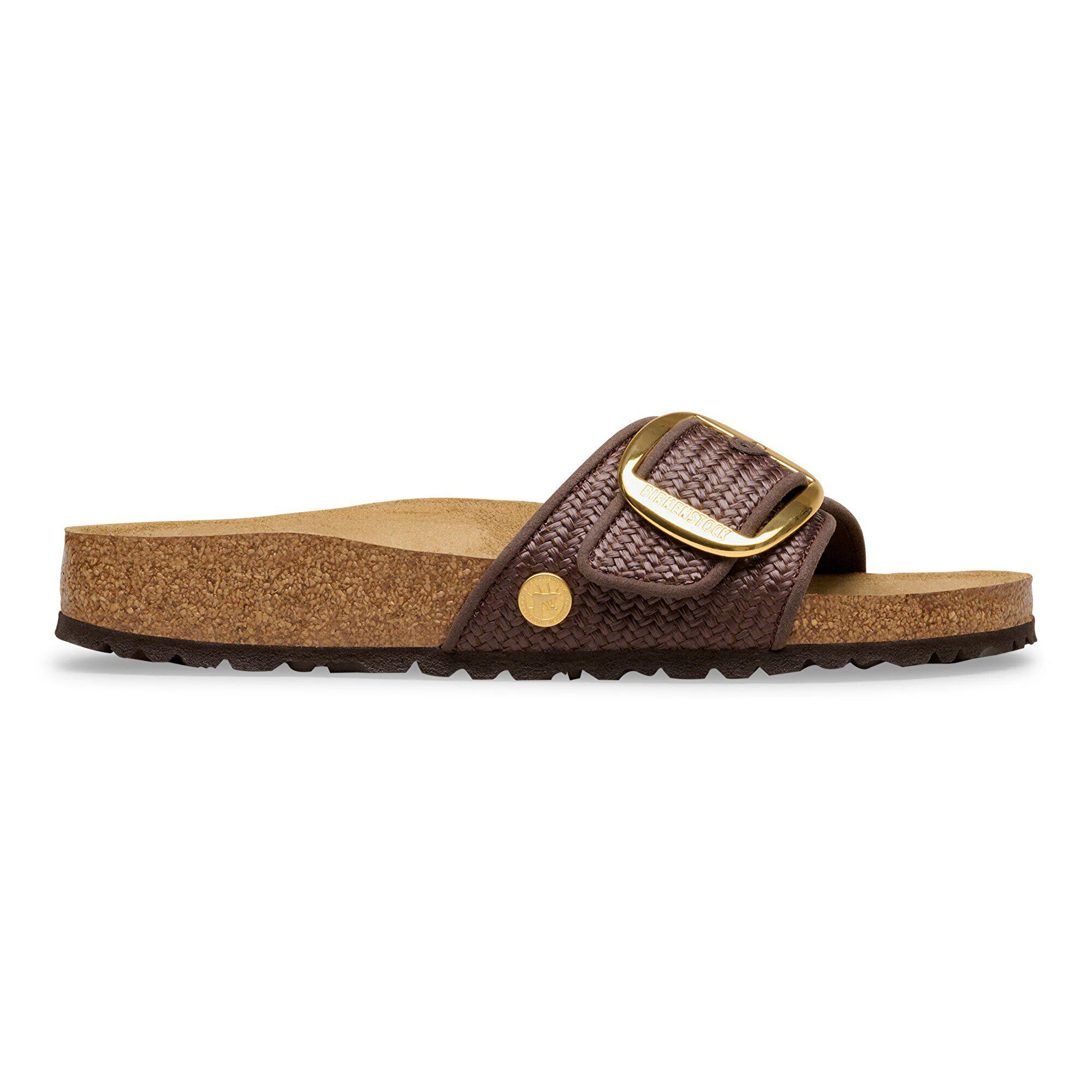 Madrid Big Buckle Raffia Textil