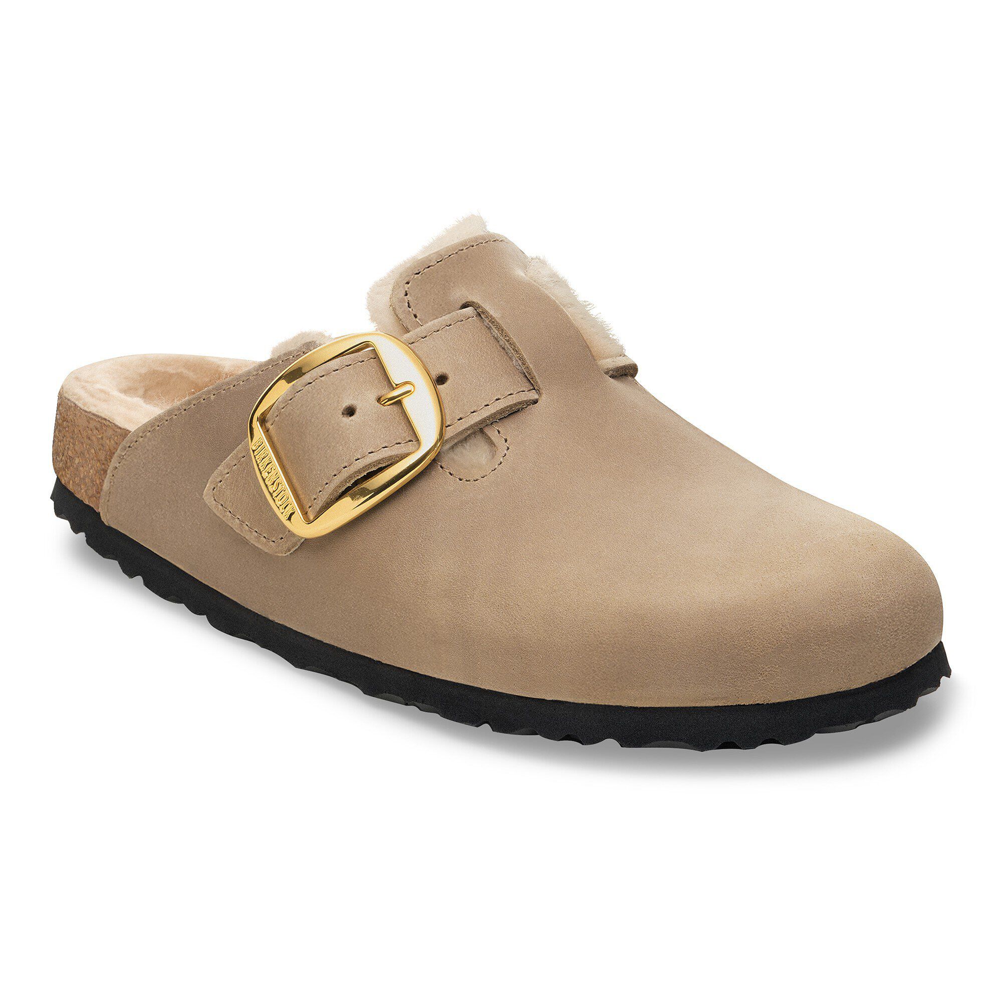 Boston Big Buckle Shearling Naturläder Oiled