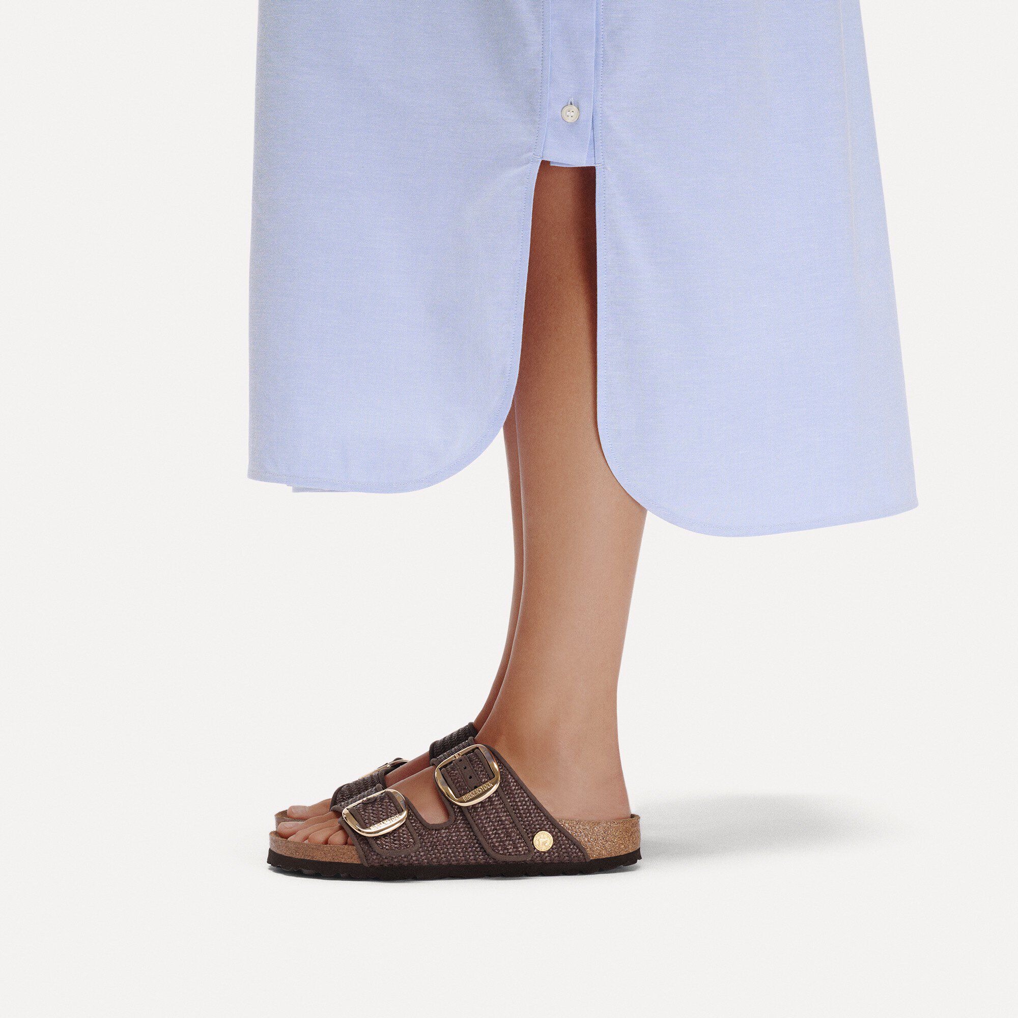 Arizona Big Buckle Raffia Textil