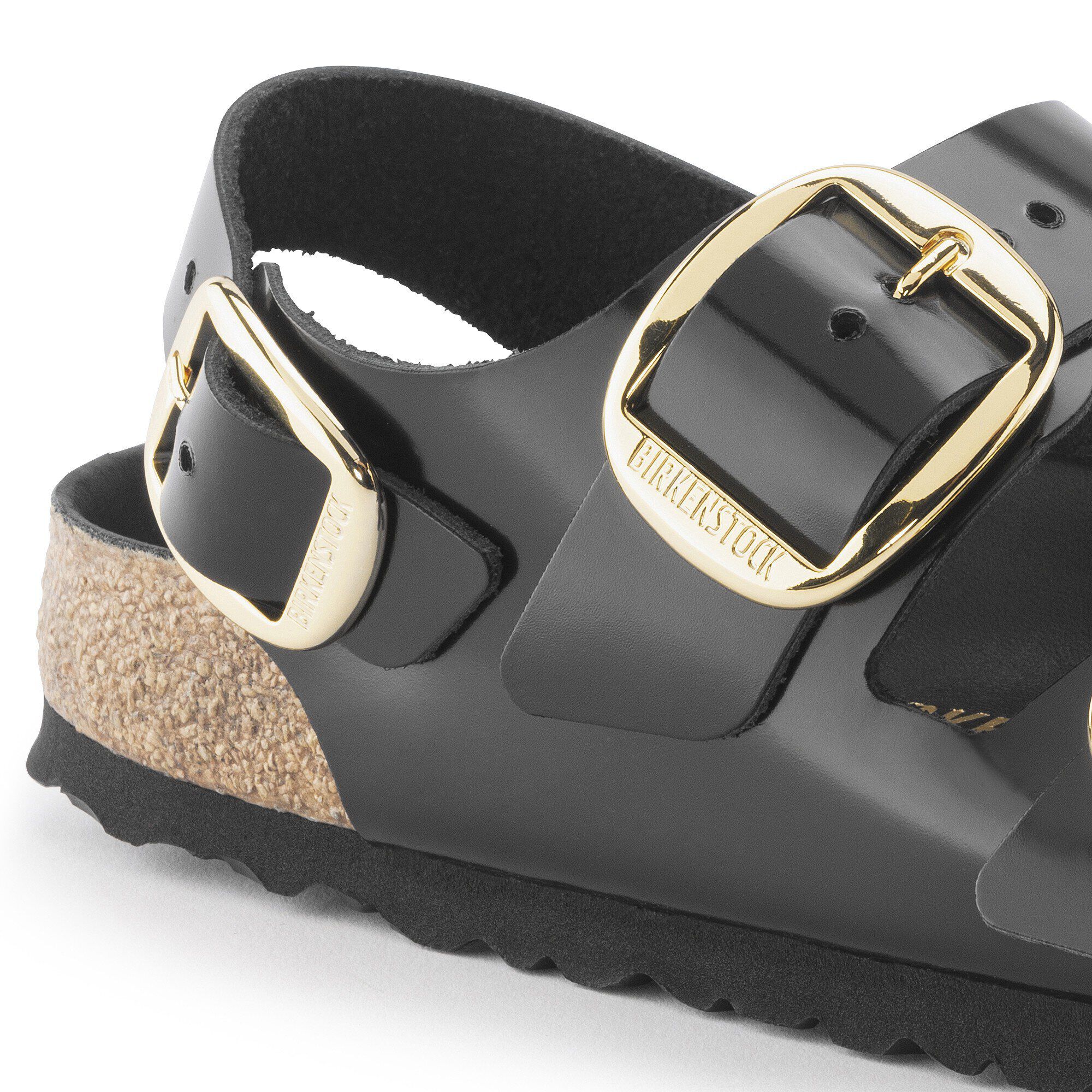 Milano Big Buckle Naturläder med lack