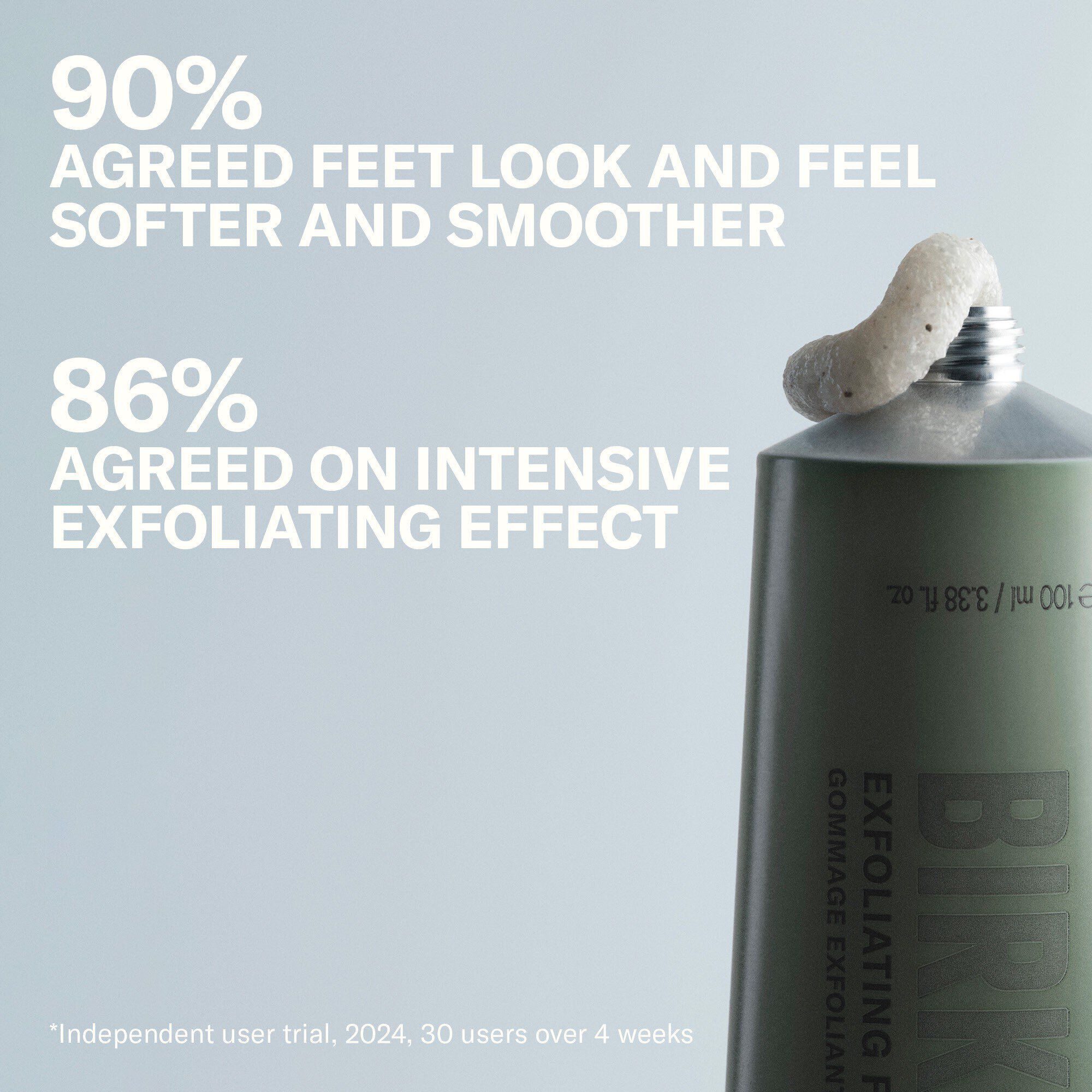 Exfolierande fotskrub
